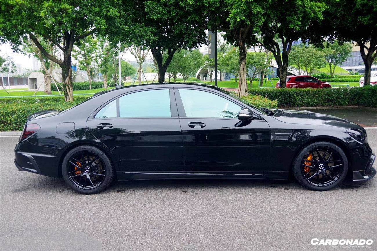 Ventilaciones de parachoques trasero de fibra de carbono estilo MSY para Mercedes Benz S63 AMG W222.2 Sedán Carbonado 2017-2020