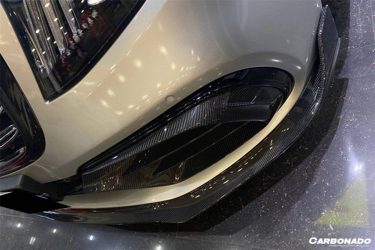 Carbonado 2017-2020 Mercedes Benz S63 AMG W222.2 Sedan MSY Style Carbon Fiber Front Lip