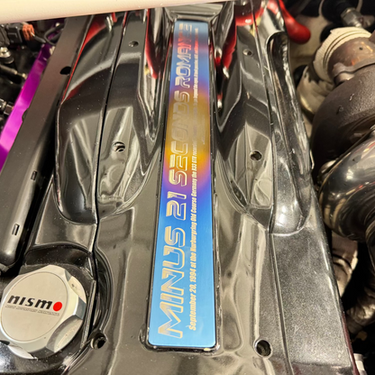 JDC Titanium Spark Plug Cover Plaque (Skyline R33 GTR)