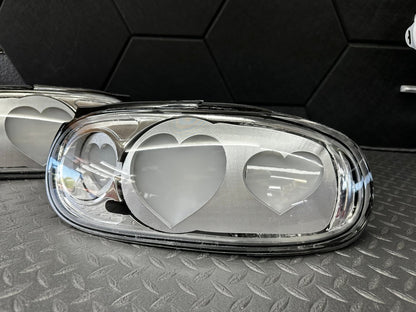 NTXGlow Clear Diffused Heart Tail Lights | 1990 - 1997 Na Mazda Miata - 1