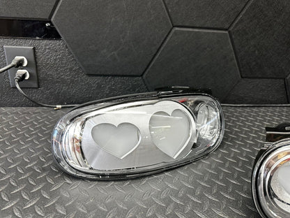 NTXGlow Clear Diffused Heart Tail Lights | 1990 - 1997 Na Mazda Miata - 3