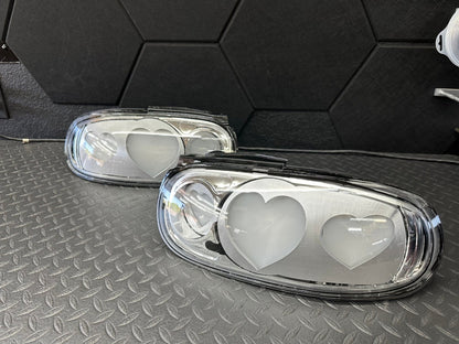 NTXGlow Clear Diffused Heart Tail Lights | 1990 - 1997 Na Mazda Miata - 7