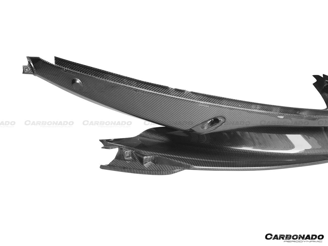 Carbonado 2015-2020 McLaren 540C 570S 570GT OEM Style Carbon Fiber Front Bumper Lip