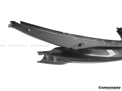 Carbonado 2015-2020 McLaren 540C 570S 570GT OEM Style Carbon Fiber Front Bumper Lip