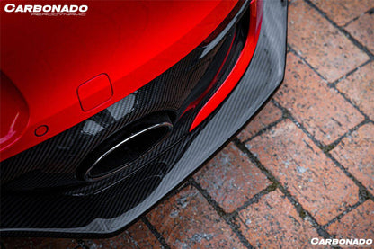 Carbonado 2019-2023 Porsche 911 992 Carrera   Targa Sport Design Bumper WP Style Dry Carbon Fiber Rear Lip