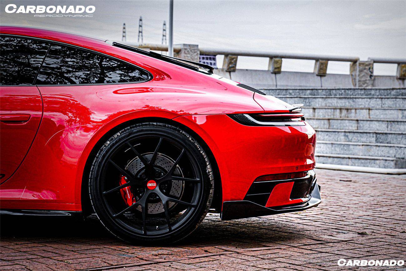 Carbonado 2019-2023 Porsche 911 992 Carrera   Targa Sport Design Bumper WP Style Dry Carbon Fiber Rear Lip