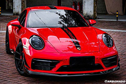 Carbonado 2019-2023 Porsche 911 992 Carrera    Targa Sport Design Bumper WP Style Dry Carbon Fiber Front Lip
