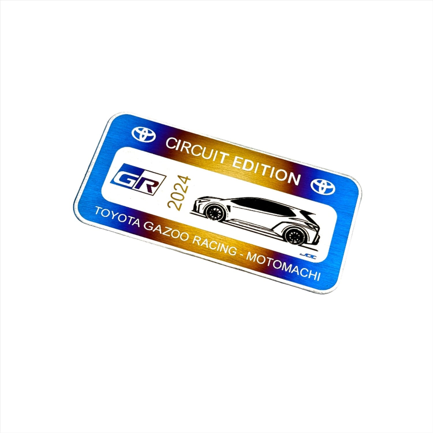 JDC Titanium Circuit Edition Door Plaque (23+ GR Corolla)