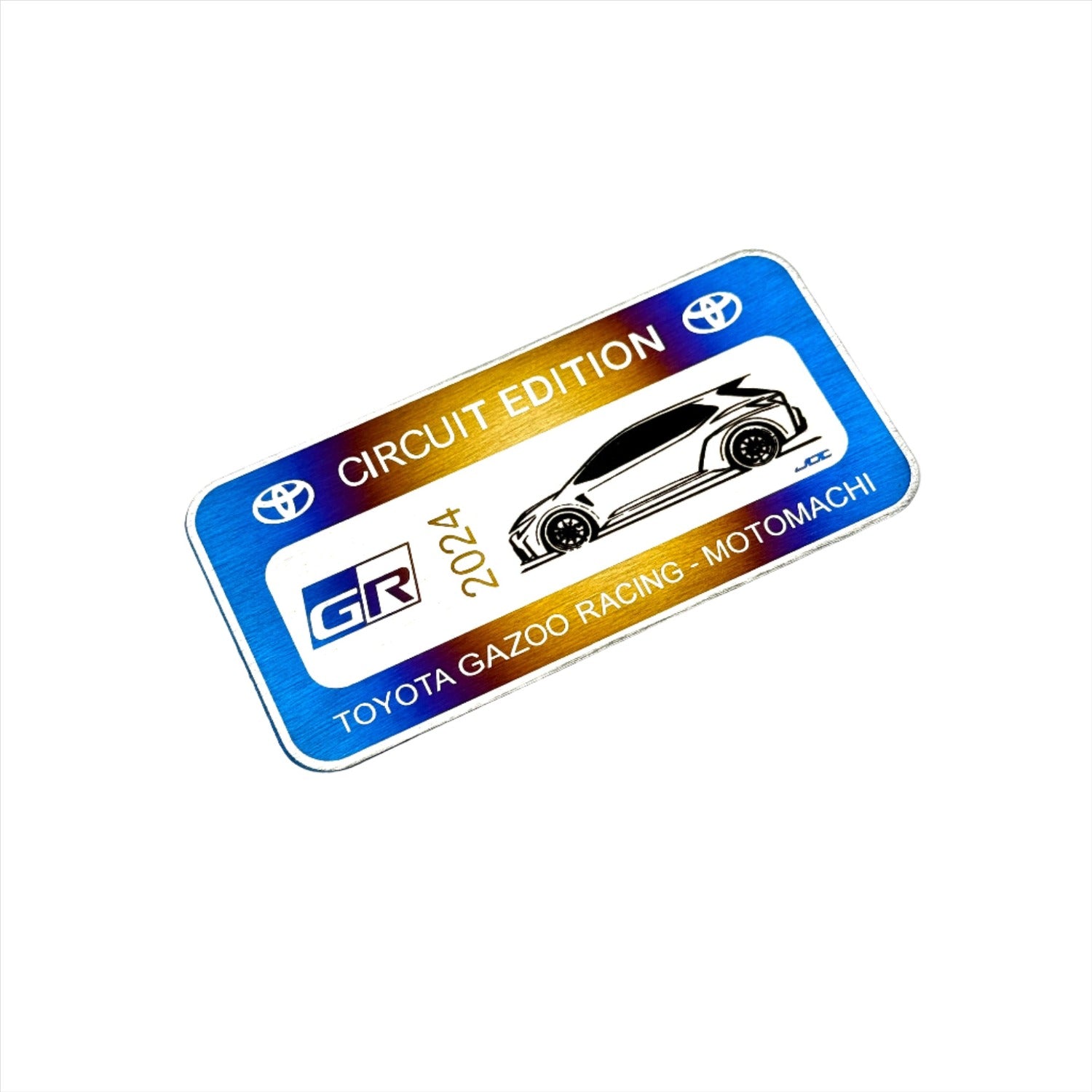 JDC Titanium Circuit Edition Door Plaque (23+ GR Corolla)