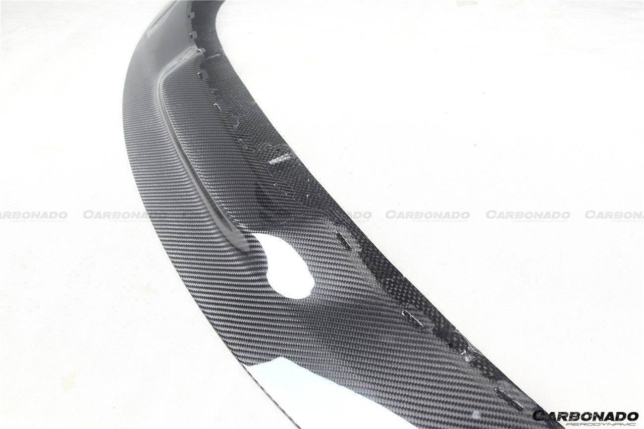 Carbonado 2019-2023 Porsche Taycan 4    4S    GTS    TURBO OD Style DRY Carbon Fiber Front Lip