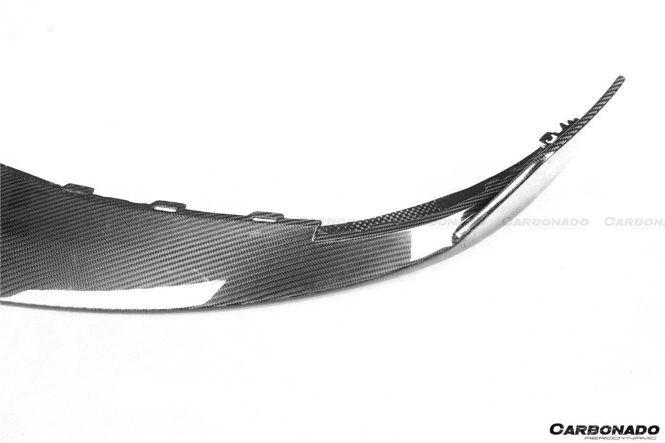 Carbonado 2019-2023 Porsche Taycan 4    4S    GTS    TURBO OD Style DRY Carbon Fiber Front Lip