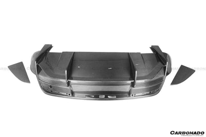 Carbonado 2019-2023 Porsche Taycan 4    4S    GTS   TURBO OD Style DRY Carbon Fiber Rear Diffuser