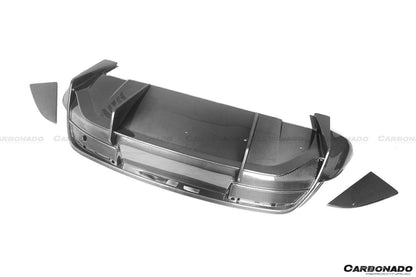 Carbonado 2019-2023 Porsche Taycan 4    4S    GTS   TURBO OD Style DRY Carbon Fiber Rear Diffuser