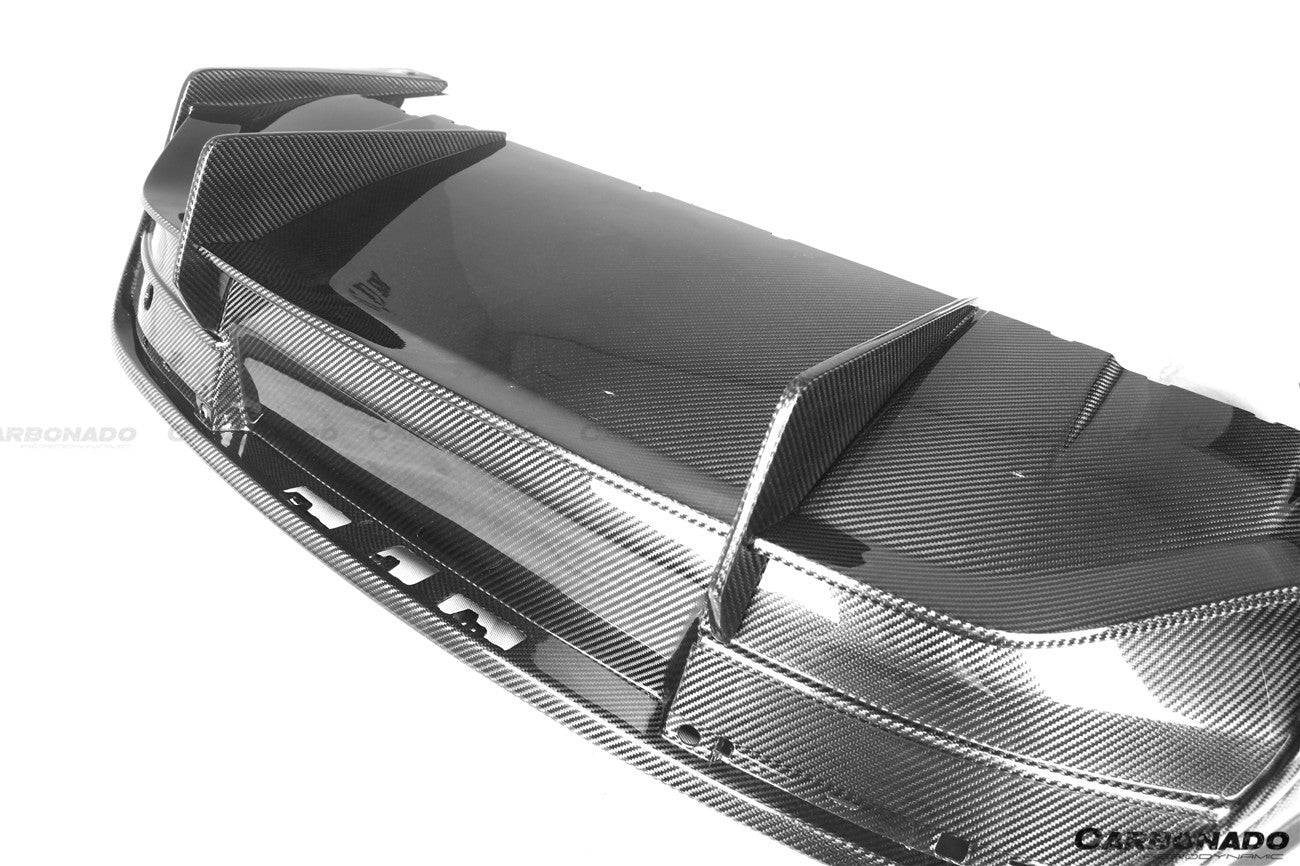 Carbonado 2019-2023 Porsche Taycan 4    4S    GTS   TURBO OD Style DRY Carbon Fiber Rear Diffuser
