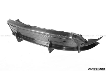 Carbonado 2019-2023 Porsche Taycan 4    4S    GTS   TURBO OD Style DRY Carbon Fiber Rear Diffuser