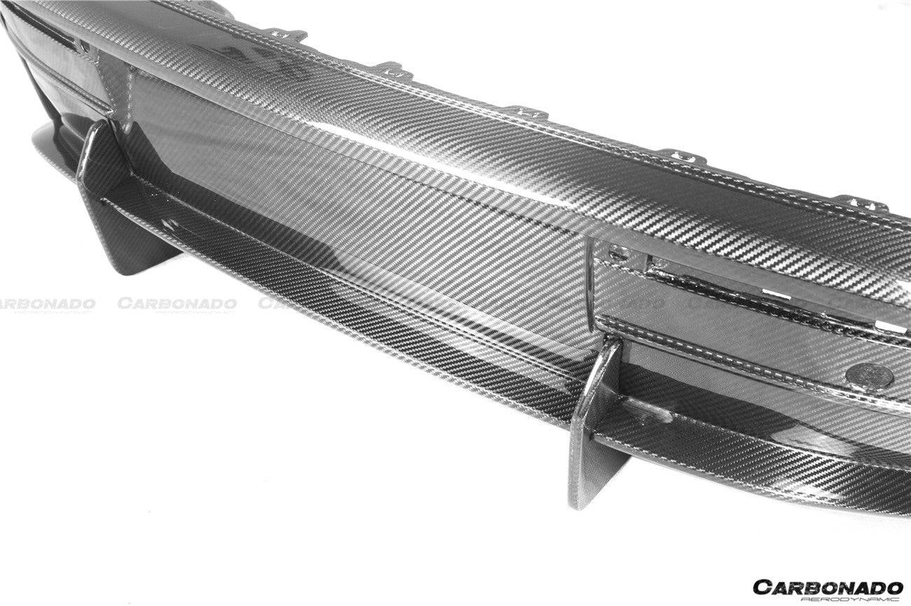 Carbonado 2019-2023 Porsche Taycan 4    4S    GTS   TURBO OD Style DRY Carbon Fiber Rear Diffuser