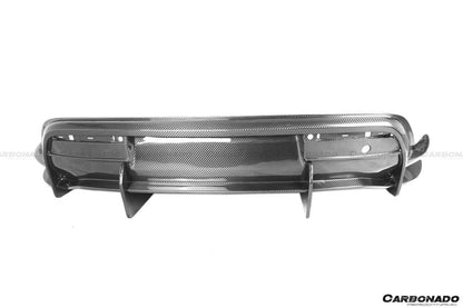 Carbonado 2019-2023 Porsche Taycan 4    4S    GTS   TURBO OD Style DRY Carbon Fiber Rear Diffuser