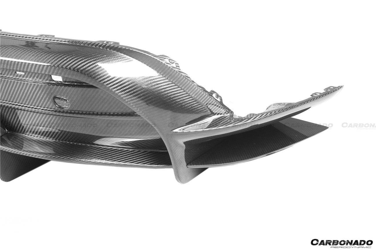 Carbonado 2019-2023 Porsche Taycan 4    4S    GTS   TURBO OD Style DRY Carbon Fiber Rear Diffuser