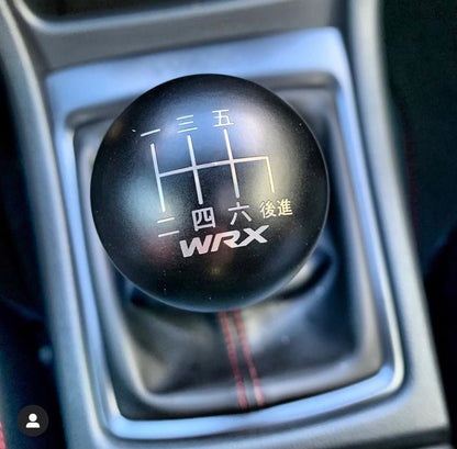 Billetworkz Weighted Shift Knob - 6 Speed WRX Japanese Engraving - Subaru WRX 2015-2025 - 3
