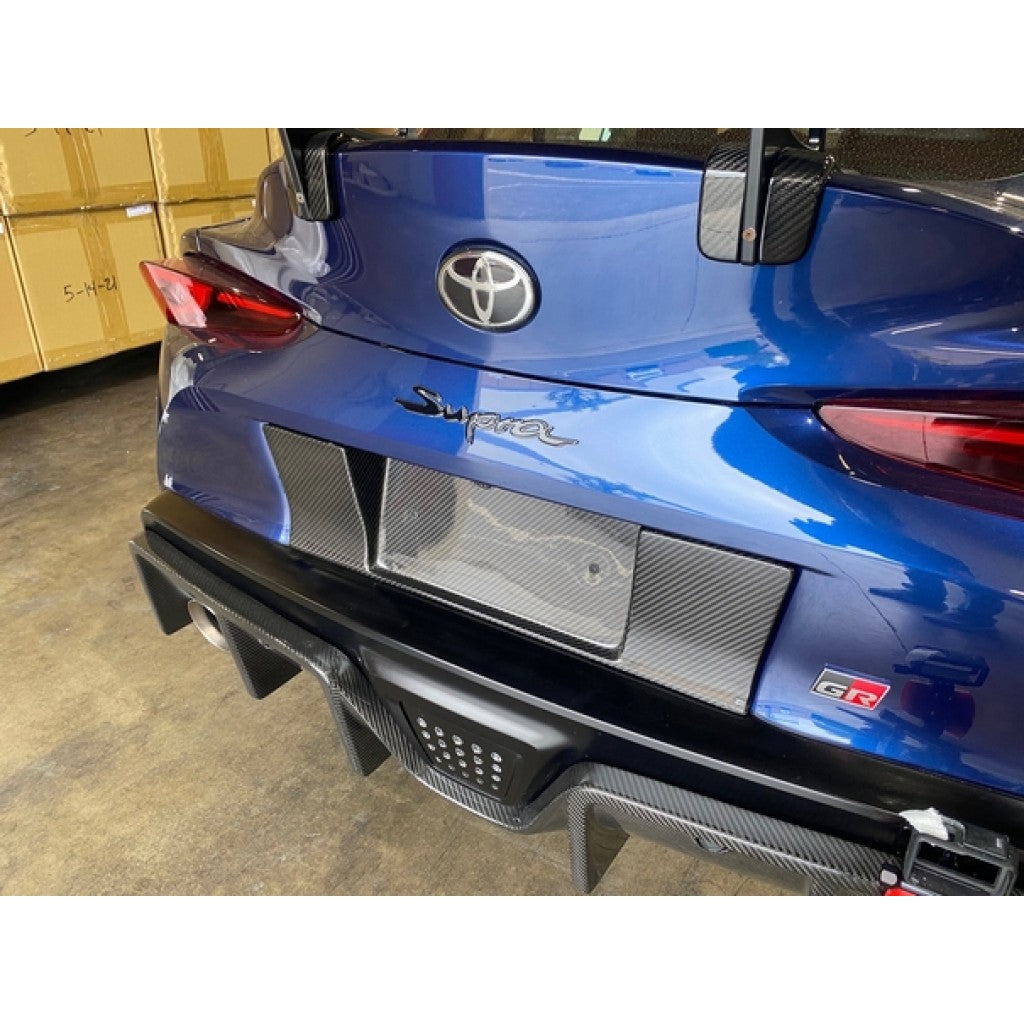 APR Carbon Fiber License Plate Backing (2020-2023 Toyota Supra A90)