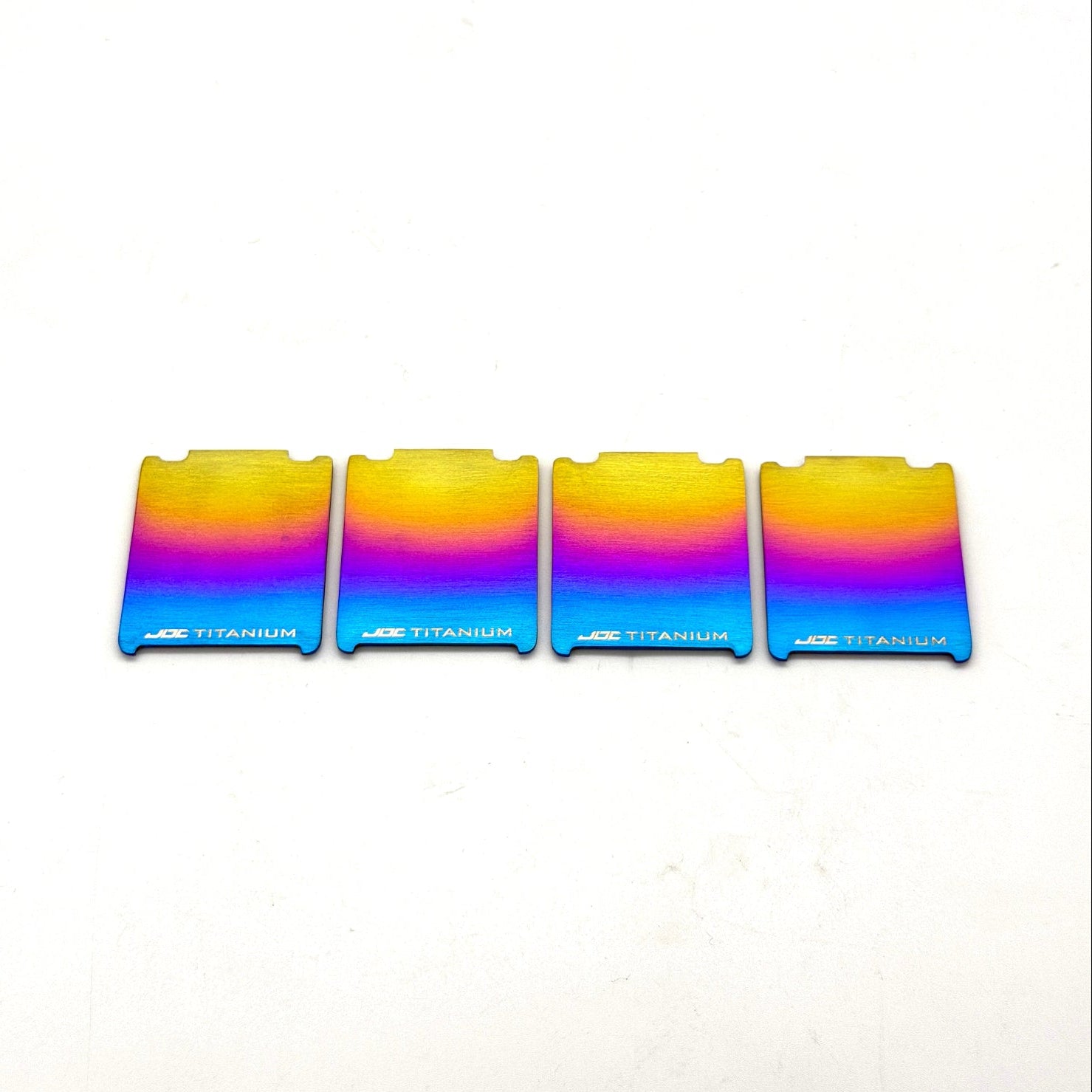 JDC Titanium coil plaques for Honda and Acura Models in our signature "Freaktanium" gradient color.