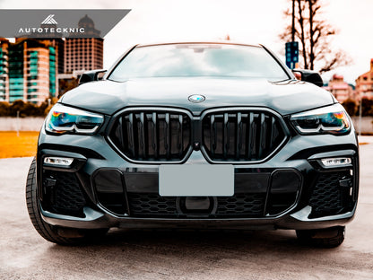 AutoTecknic Gloss Black Front Grille - G06 X6 Pre-LCI