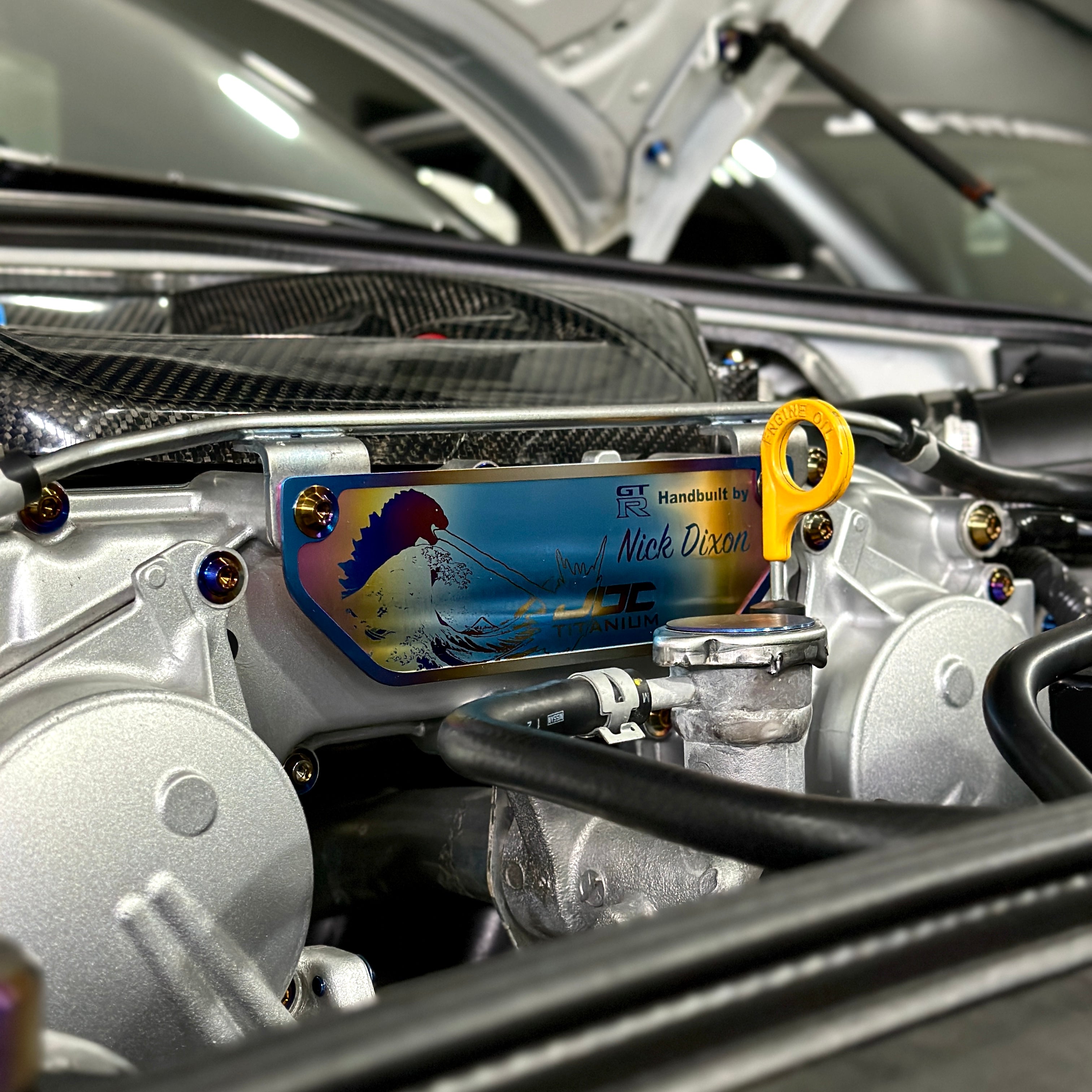 Placa de construcción del motor de titanio JDC (Nissan GT-R)