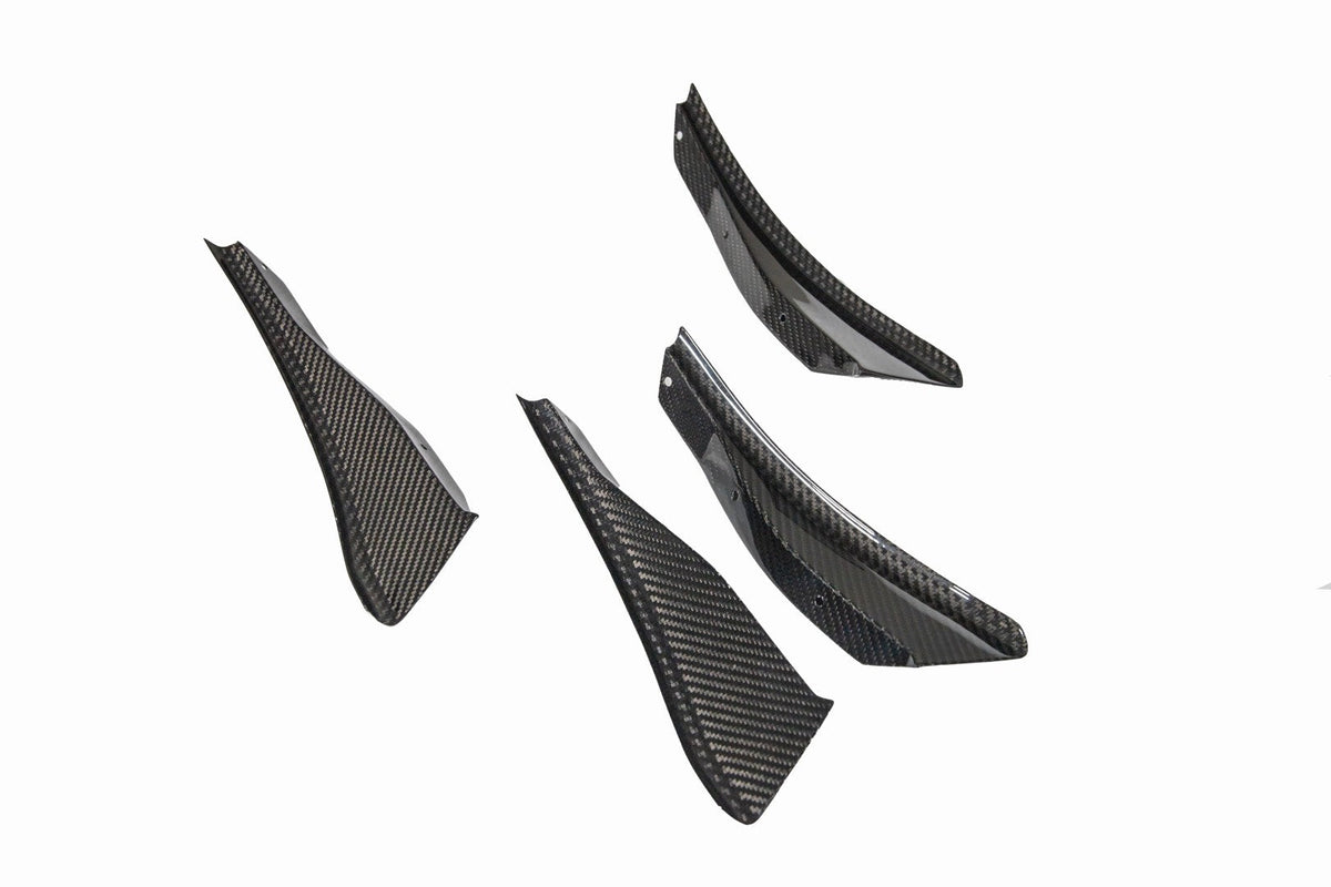 Carbon Fiber Front Bumper Canards - BMW G87 M2 (AB-520224)