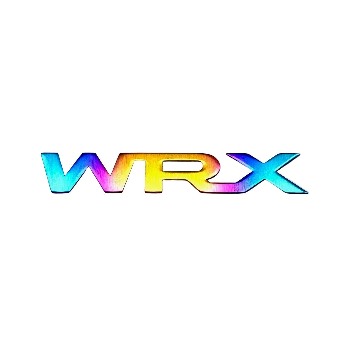 JDC Titanium "WRX" Trunk Badge (15+ WRX) - JD Customs U.S.A