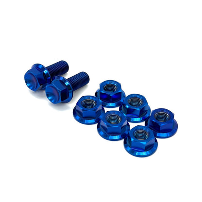 JDC Titanium Strut Tower Hardware Kit (Evo 7/8/9/X) Blue