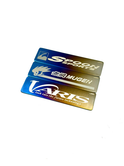 JDC Titanium Honda Valve Cover Badge | Honda/Acura