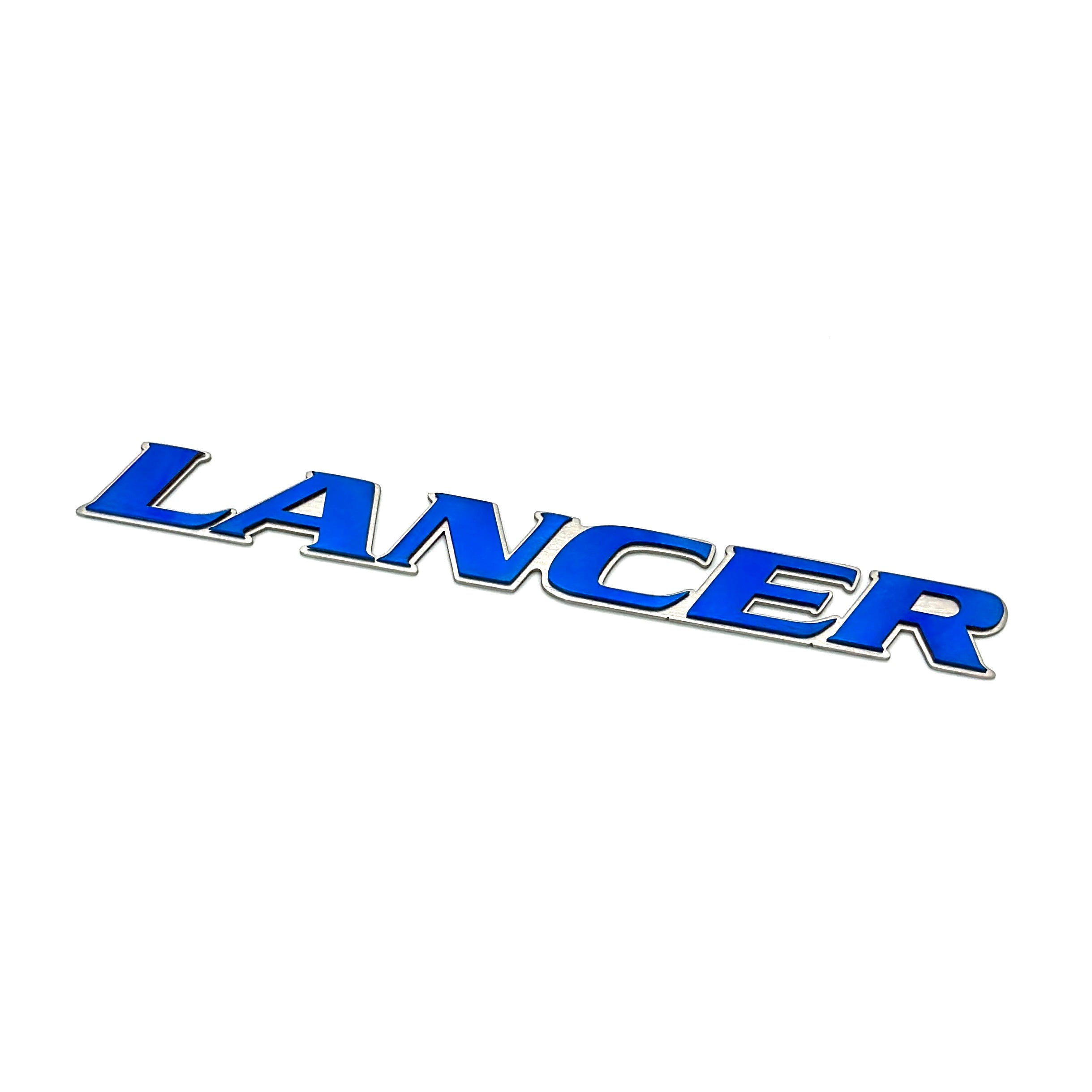 Insignia de maletero "Lancer" de titanio JDC (Evo 4/5/6)