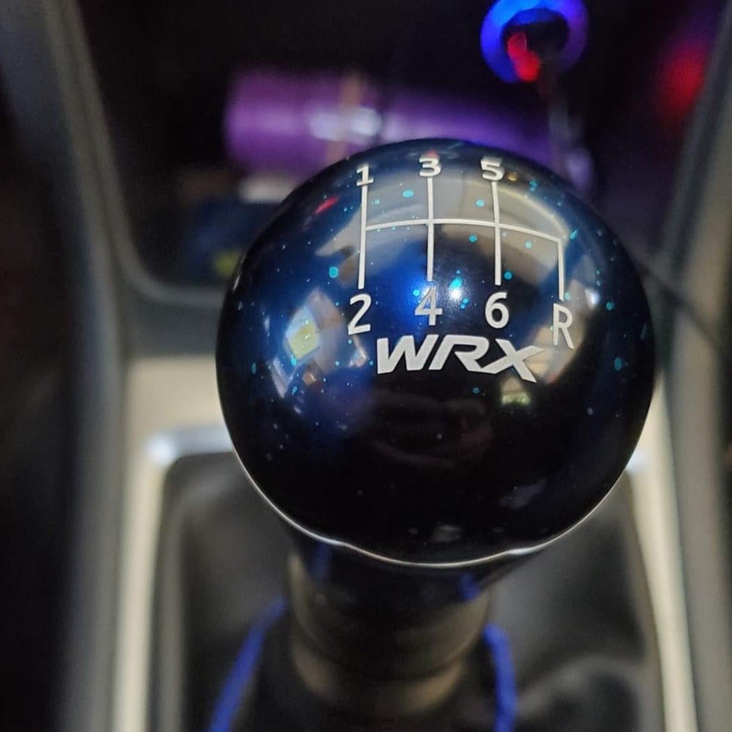 Billetworkz Cosmic Space Shift Knob - 6 Speed WRX Standard Engraving - Subaru WRX 2015 - 2025 - 19