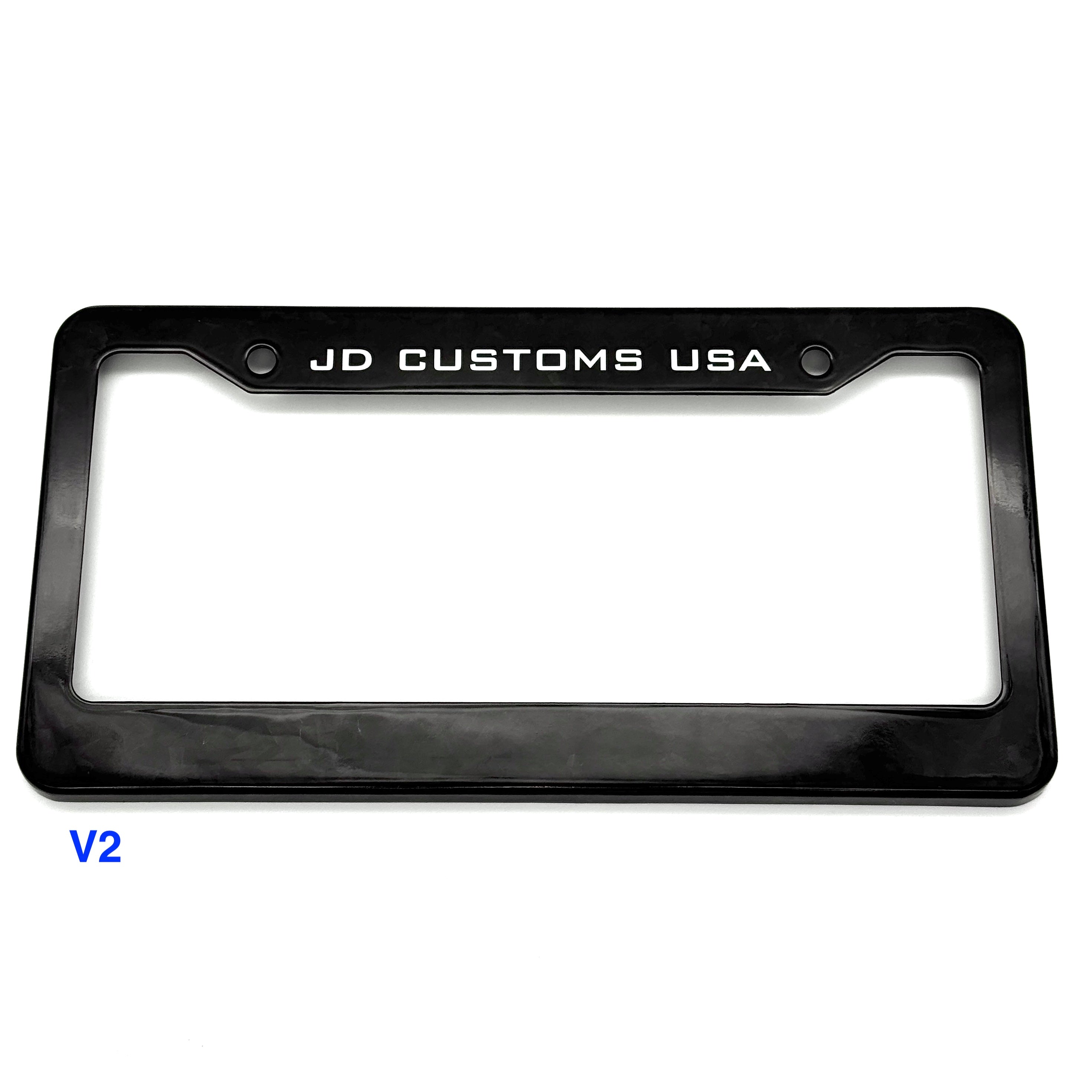 JDC Dry Carbon Fiber License Plate Frames (Gloss, Matte, & Forged)