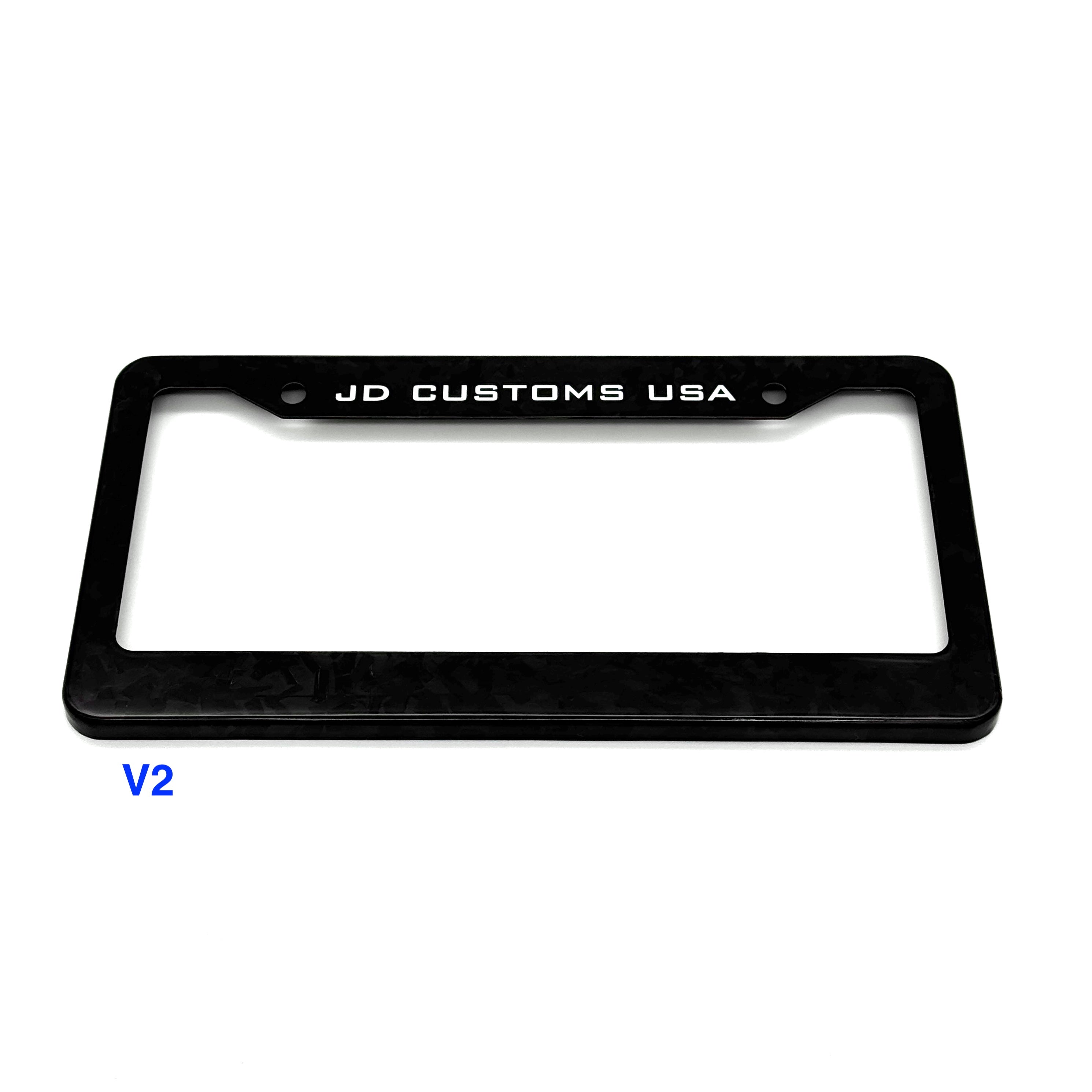 JDC Dry Carbon Fiber License Plate Frames (Gloss, Matte, & Forged)