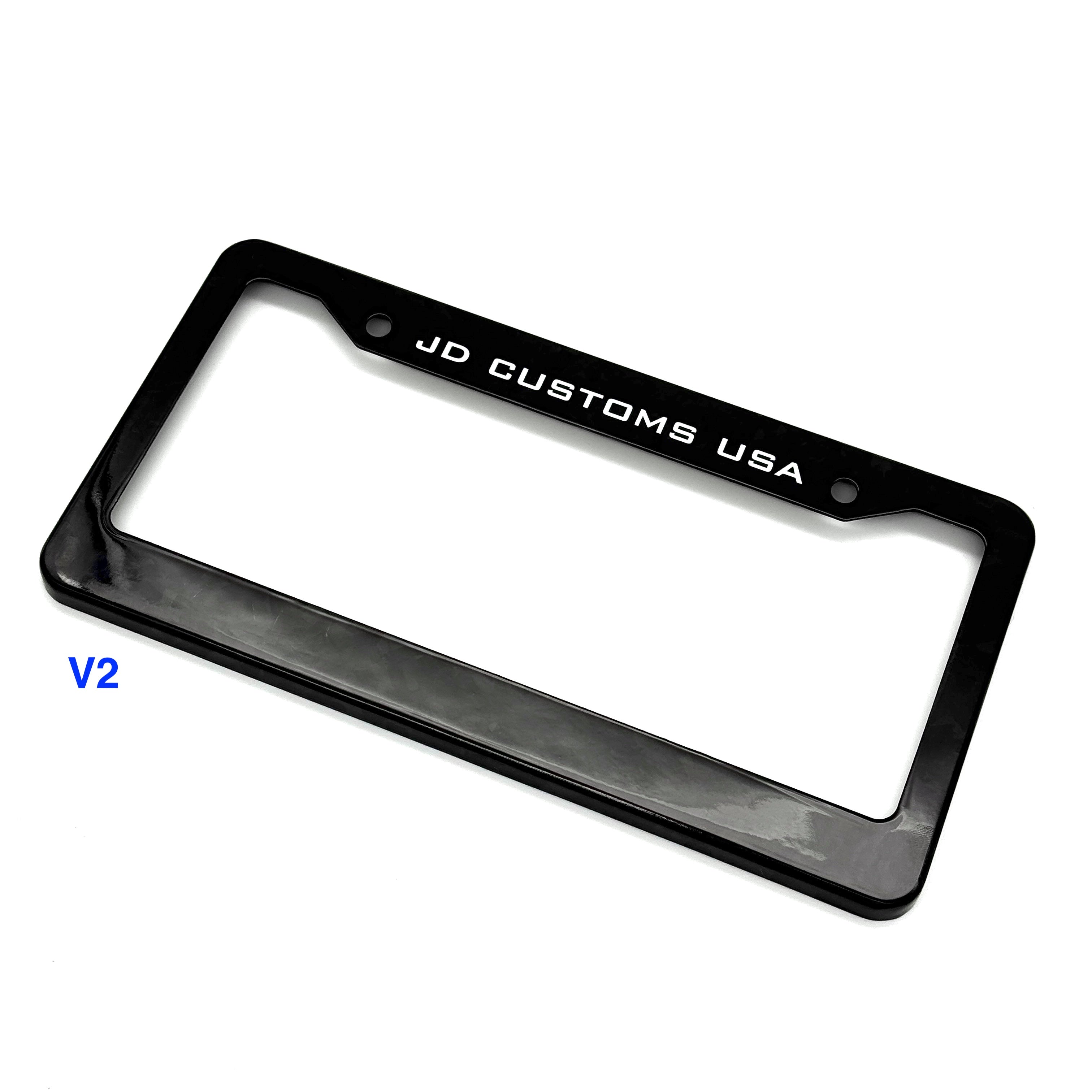 JDC Dry Carbon Fiber License Plate Frames (Gloss, Matte, & Forged)