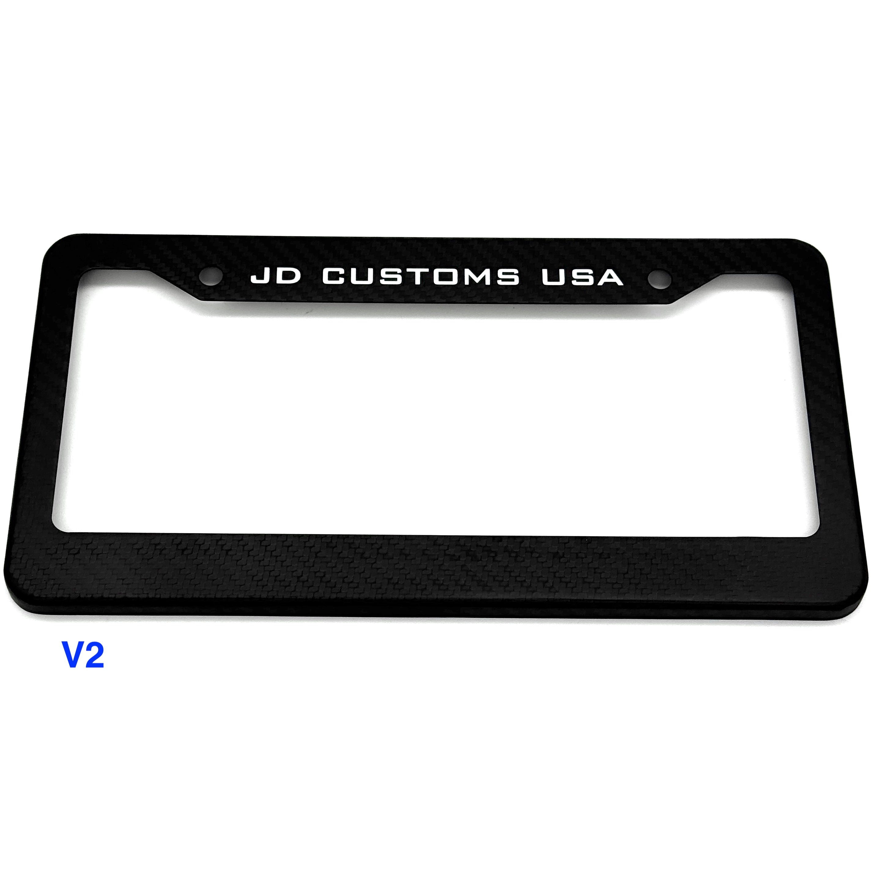 JDC Dry Carbon Fiber License Plate Frames (Gloss, Matte, & Forged)