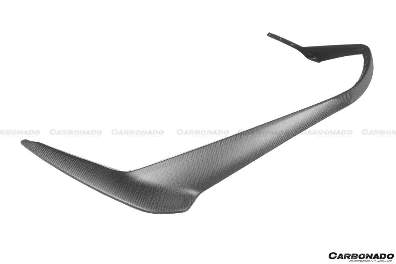 Lamborghini Huracan STO Carbonado 2021-2024 Borde delantero de fibra de carbono seco UP