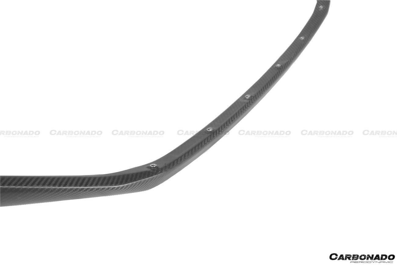 Lamborghini Huracan STO Carbonado 2021-2024 Borde delantero de fibra de carbono seco UP