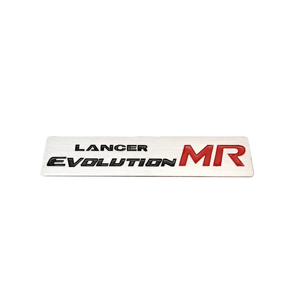 Aluminum Lancer Evolution MR Badge