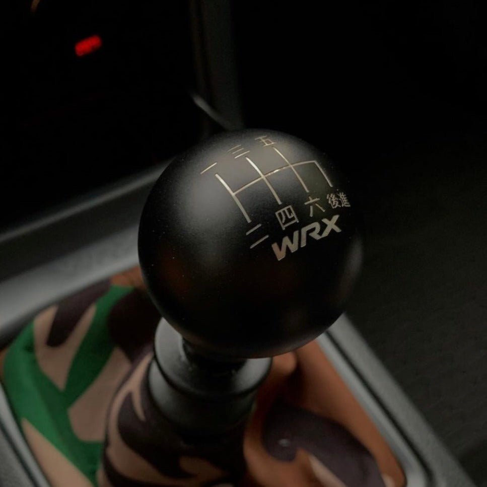 Billetworkz Weighted Shift Knob - 6 Speed WRX Japanese Engraving - Subaru WRX 2015-2025 - 4