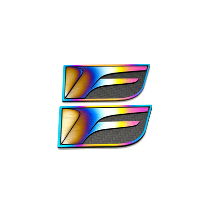 JDC Titanium Lexus "F" Badge (Engine Cover/Fenders/Trunk)