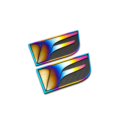 JDC Titanium Lexus "F" Badge (Engine Cover/Fenders/Trunk)