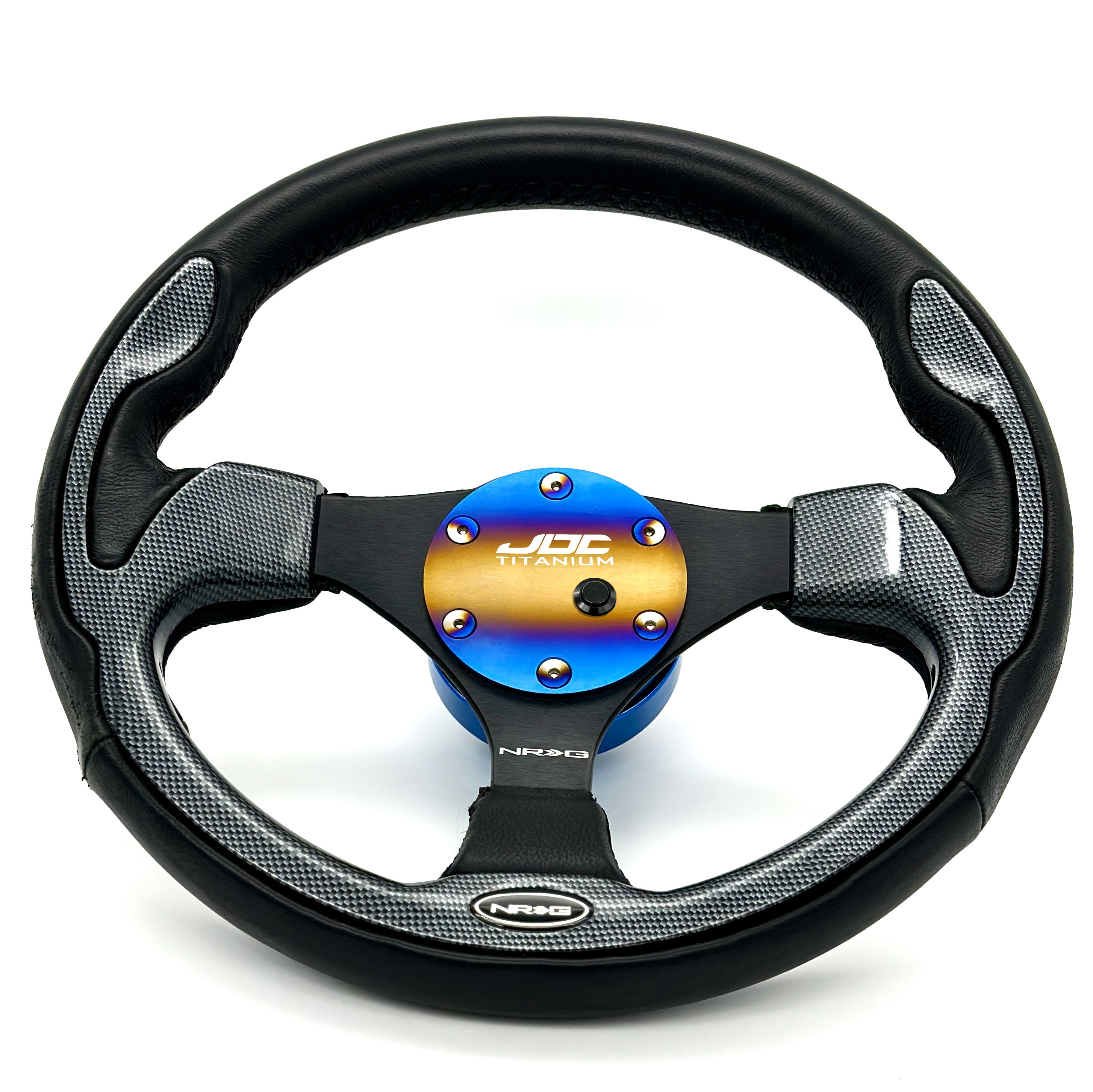 JDC Titanium Steering Wheel Plate W/ Horn Button (Universal)