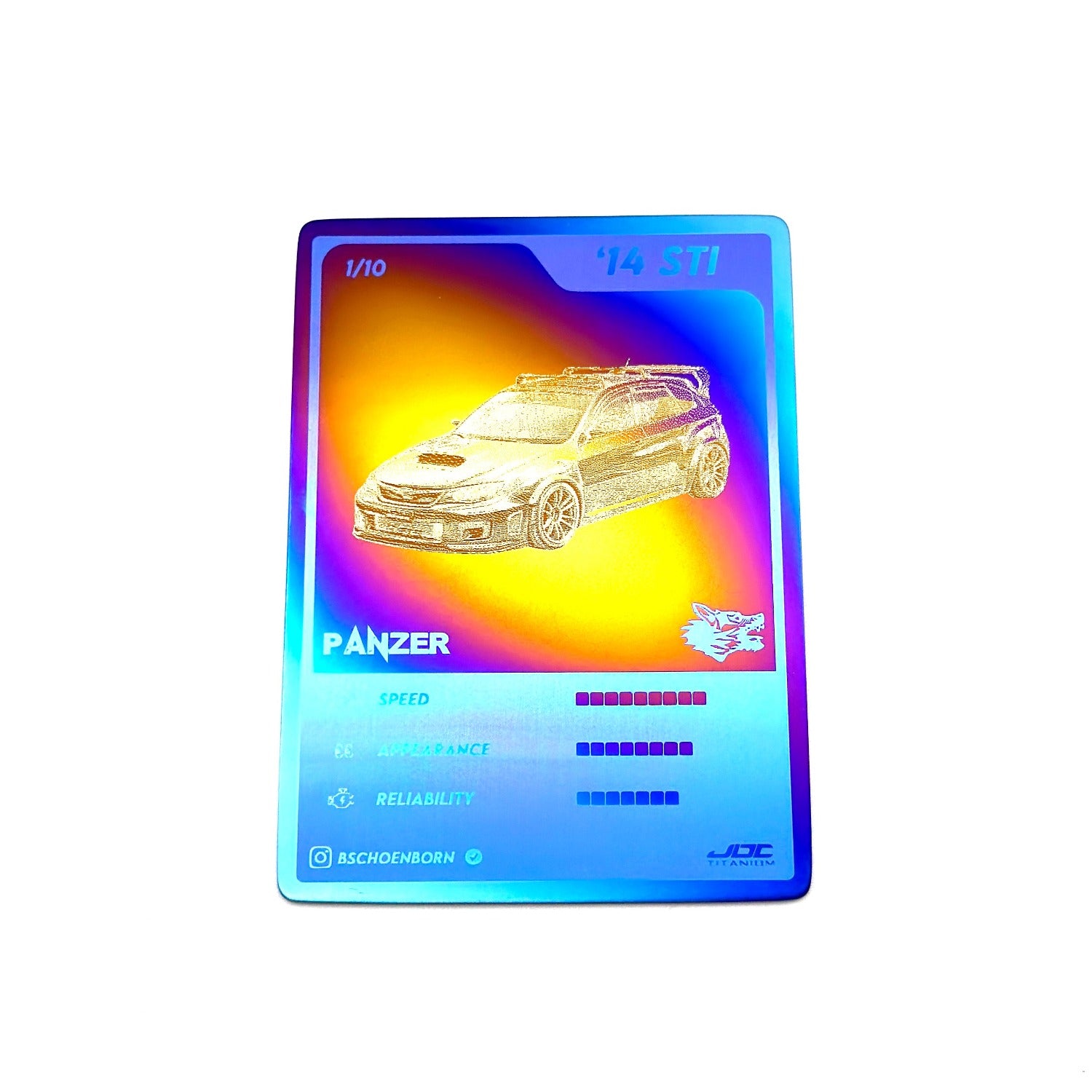 Tarjetas coleccionables personalizadas de titanio JDC: ¡haga su propia tarjeta coleccionable de titanio única!