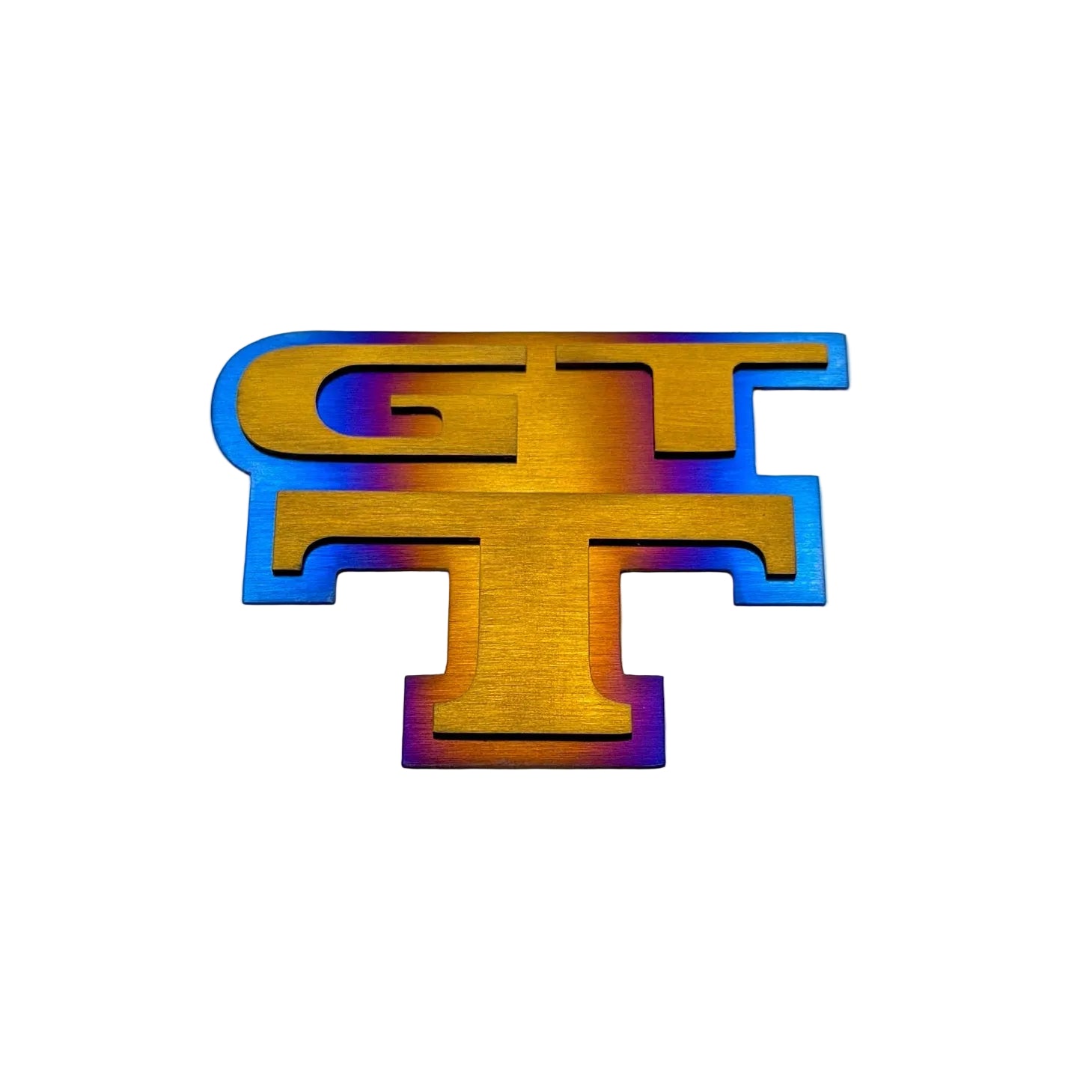JDC チタン「GTT」バッジ (スカイライン R34 GTT) | JD Customs U.S.A