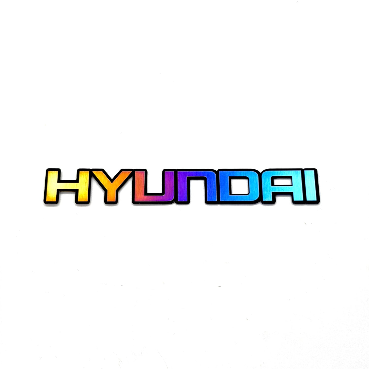 Colorful Hyundai logo on a white background