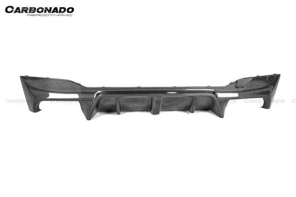 Faldón trasero de fibra de carbono estilo BMW F90 M5 D3 (2018-2023) con tapas