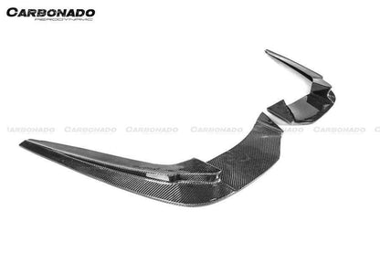 Faldón trasero de fibra de carbono estilo BMW F90 M5 D3 (2018-2023) con tapas