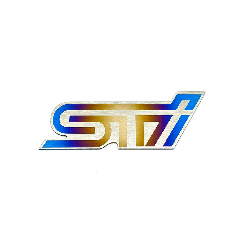 JDC Titanium "STi" Trunk Badge (2015+ STI)